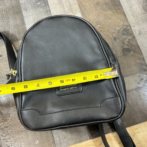 Black Faux Leather Designer Mini‎ Backpack Juicy Couture main image 4